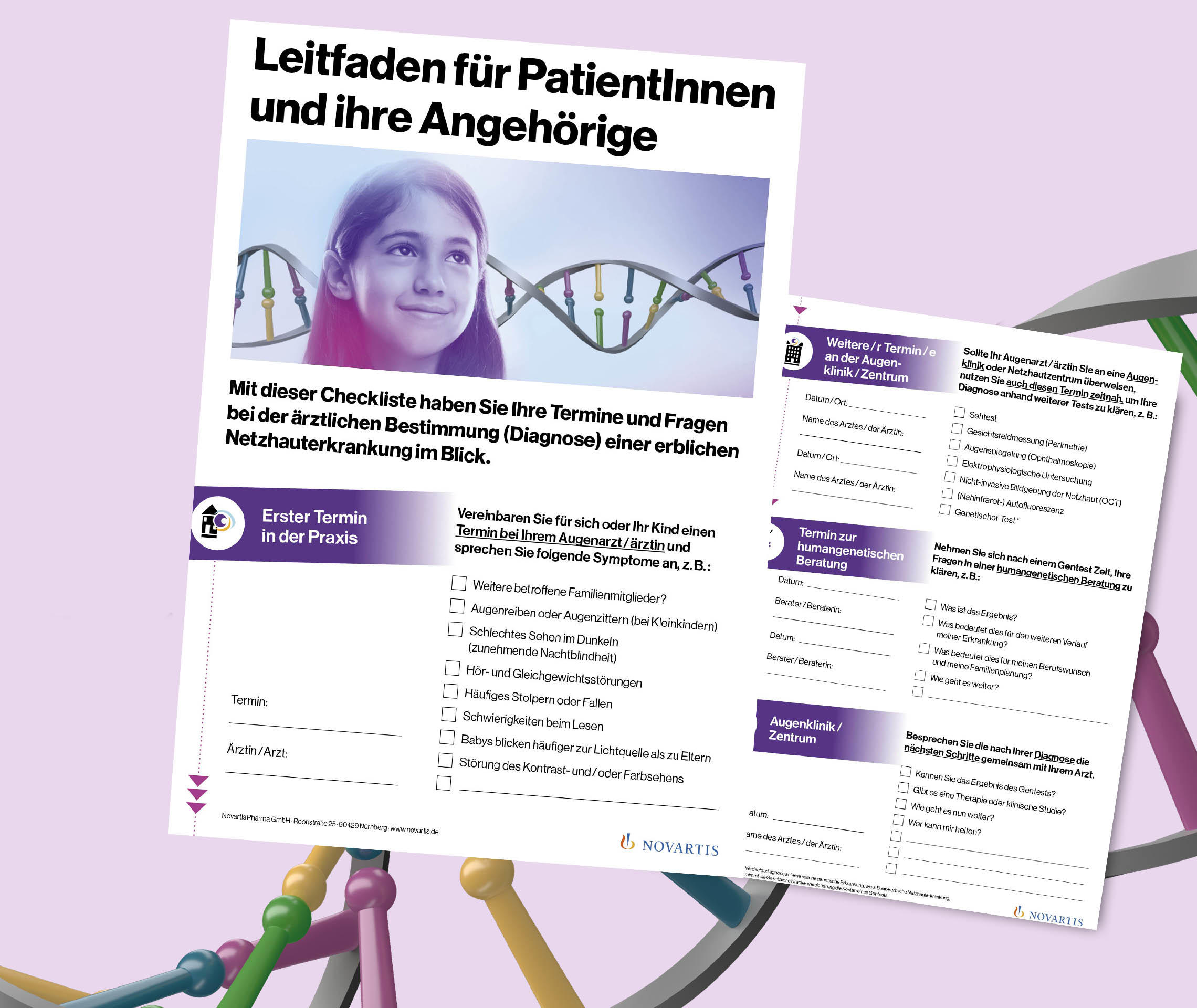 Erbliche Netzhauterkrankungen: Teaserbild für den PatientInnen-Leitfaden