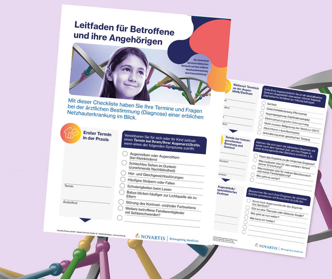 Erbliche Netzhauterkrankungen Leitfaden für Betroffene und ihre Angehörigen